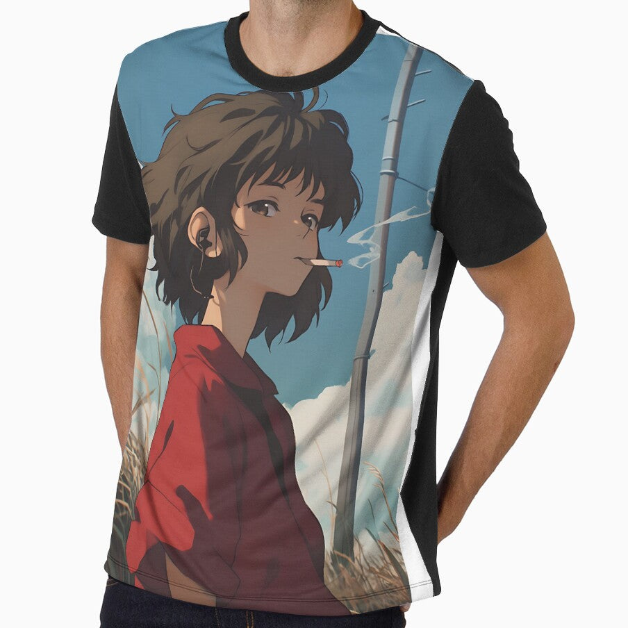 Classic 90s Anime Vibes by bapupa - Adult & Kids T-Shirts, Sweatshirts & Hoodies apparel design preview 1