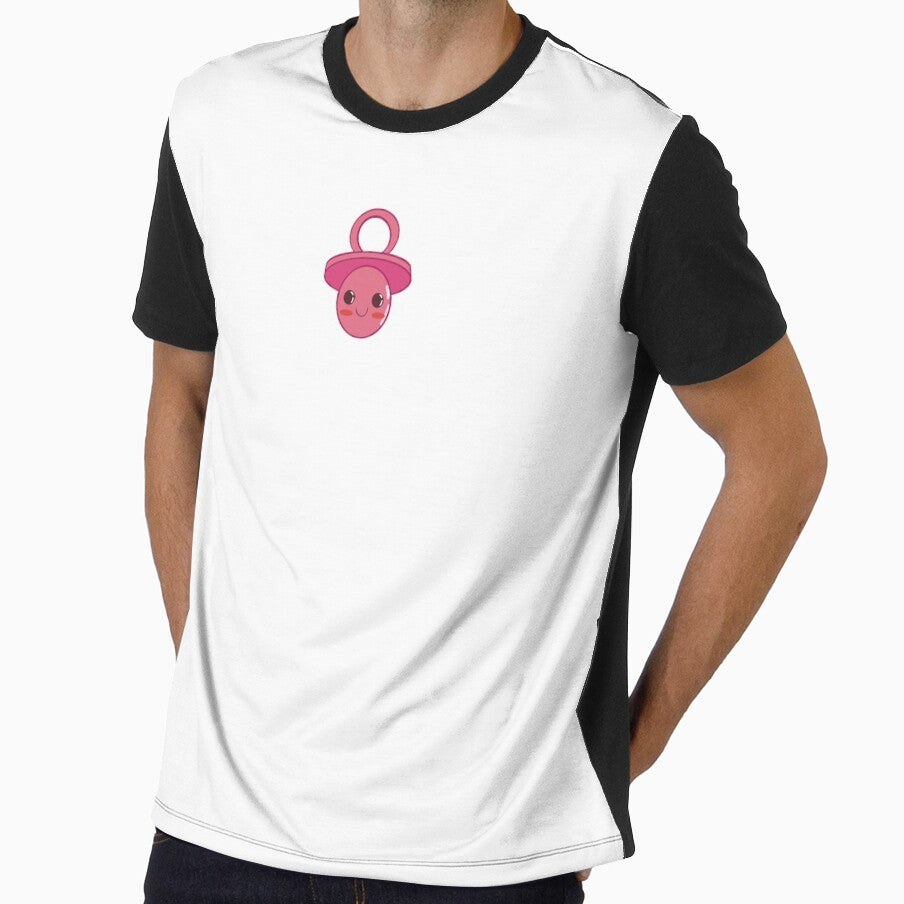 Pink pacifier necklace by Lilla23 - Adult & Kids T-Shirts, Sweatshirts & Hoodies apparel design preview 1