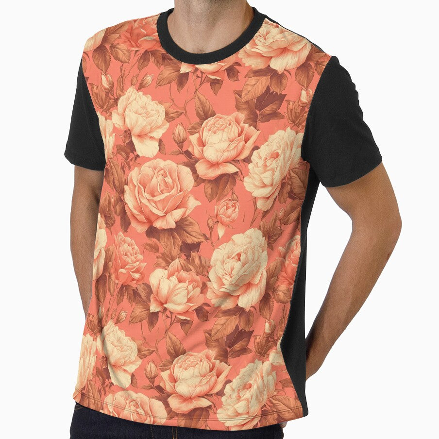 Flourishing Rose Bouquet Hawaiian Flower Pattern - Adult & Kids T-Shirts, Sweatshirts & Hoodies apparel design preview 1