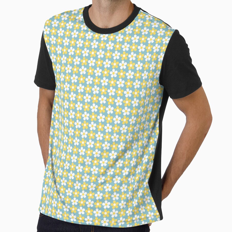 Retro Flowers by Glimsy - Adult & Kids T-Shirts, Sweatshirts & Hoodies apparel design preview 1