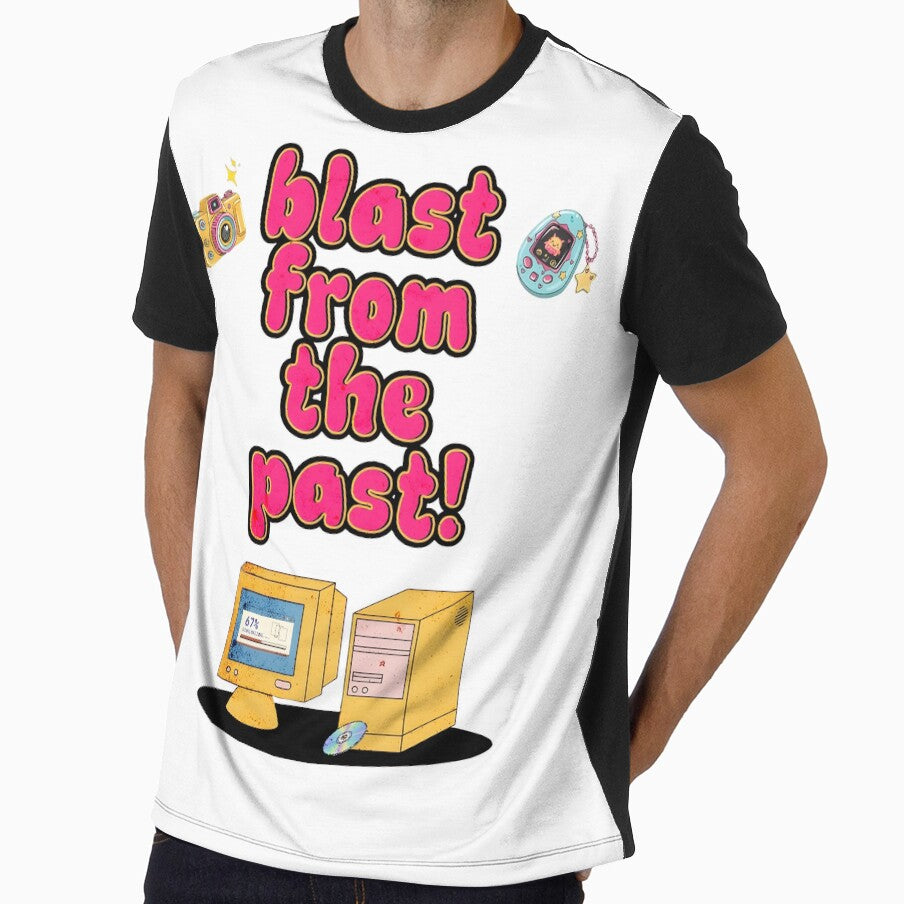 Retro 90s Computer Y2K 'Blast From The Past' - Adult & Kids T-Shirts, Sweatshirts & Hoodies apparel design preview 1
