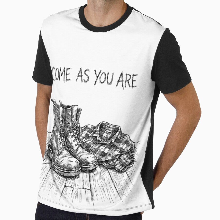 Flannel Boots 90s Grunge Culture by bapupa - Adult & Kids T-Shirts, Sweatshirts & Hoodies apparel design preview 1