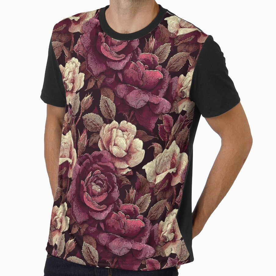 Chic Rose Flower Floral Pattern Baby Shower Gifts by - Adult & Kids T-Shirts, Sweatshirts & Hoodies apparel design preview 1