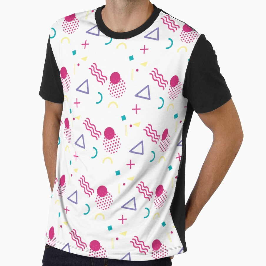 90s Retro Aesthetic Pattern by printsbyemilyj - Adult & Kids T-Shirts, Sweatshirts & Hoodies apparel design preview 1