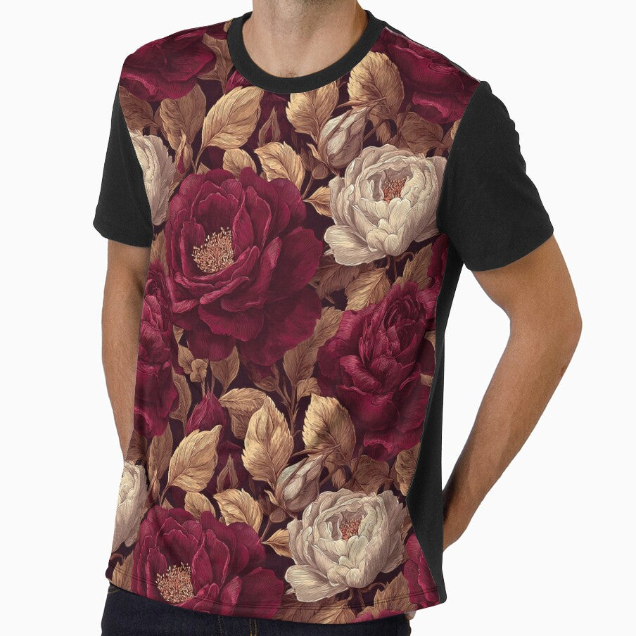 Stunning Rose Bouquet Birthday Flower Pattern Gifts - Adult & Kids T-Shirts, Sweatshirts & Hoodies apparel design preview 1