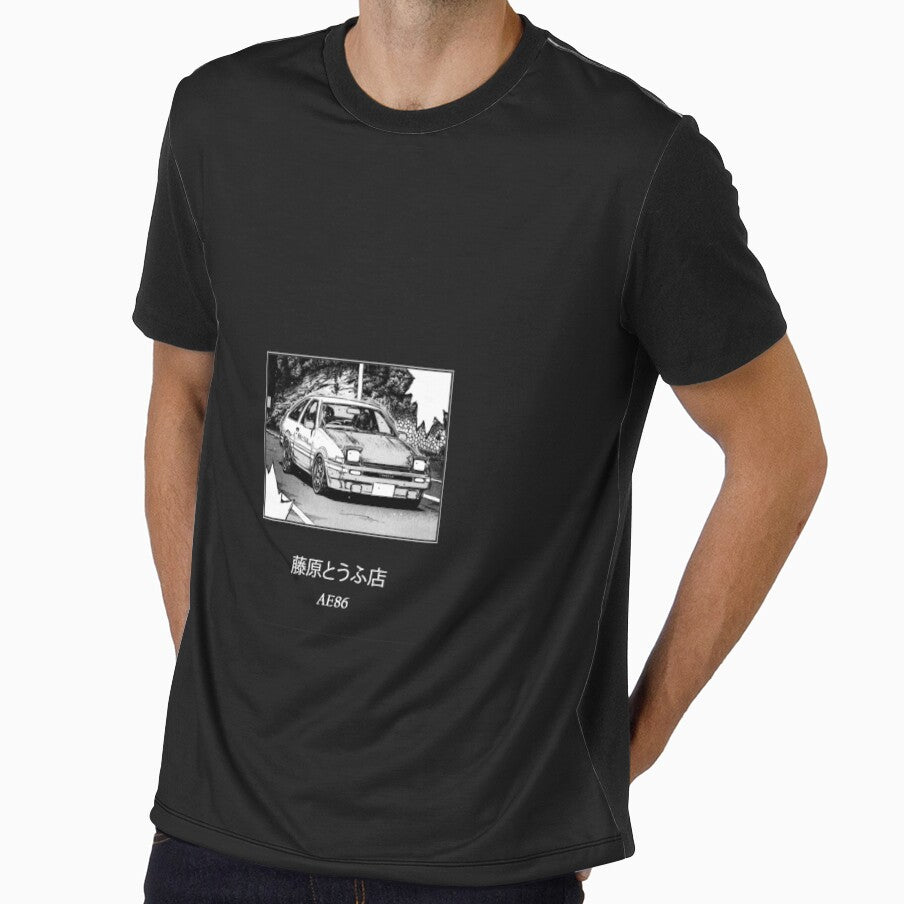 Initial D Black Manga Phone Case by Despavr - Adult & Kids T-Shirts, Sweatshirts & Hoodies apparel design preview 1