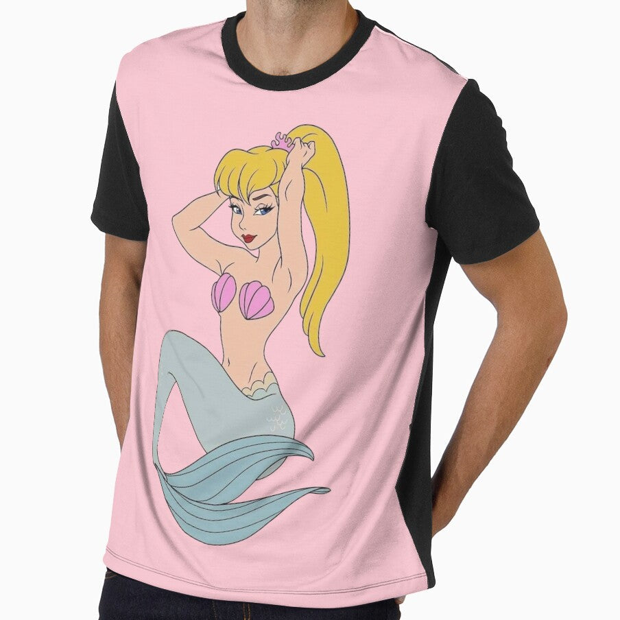Sweet Mermaid; Pink by Marco Bottiglieri - Adult & Kids T-Shirts, Sweatshirts & Hoodies apparel design preview 1