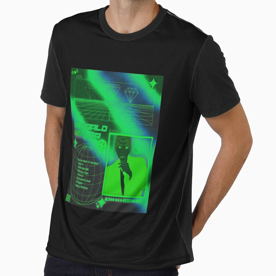 Emerald Dealer by Encryptedbrain - Adult & Kids T-Shirts, Sweatshirts & Hoodies apparel design preview 1