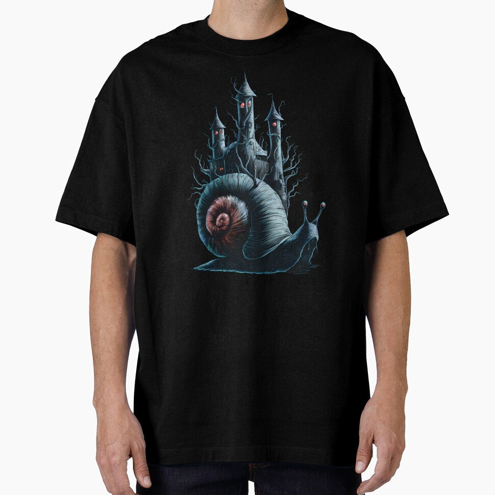 Snail Castle by Funny Vintage Stickers And - Adult & Kids T-Shirts, Sweatshirts & Hoodies apparel design preview 1