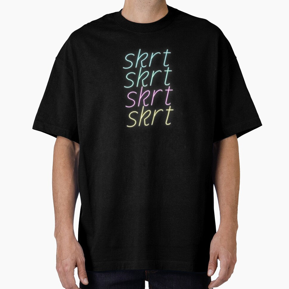 Skrt Neon Text by dylanxh - Adult & Kids T-Shirts, Sweatshirts & Hoodies apparel design preview 1