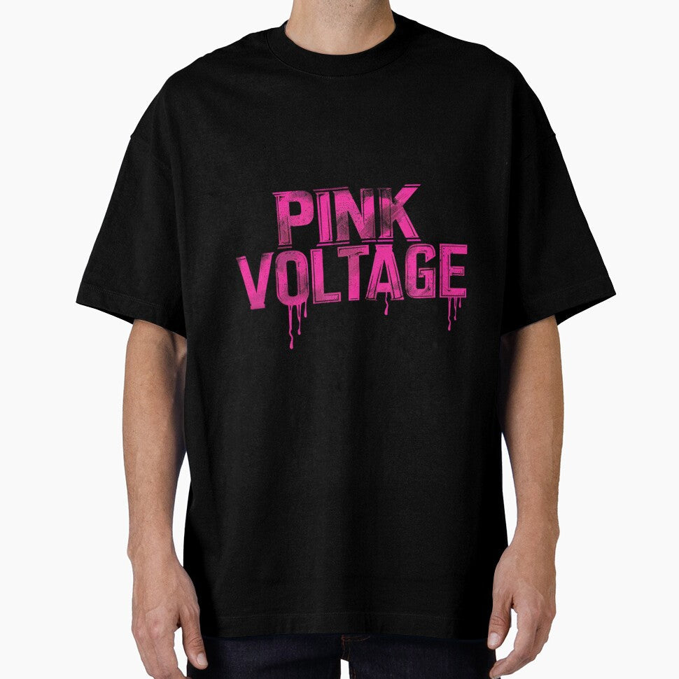 Pink Voltage Neon Drip Streetwear Logo by Pulse404 - Adult & Kids T-Shirts, Sweatshirts & Hoodies apparel design preview 1