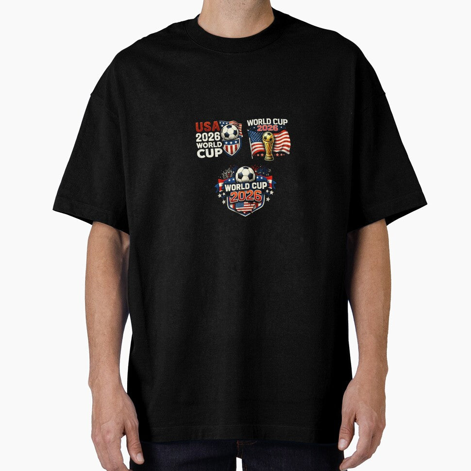 World Cup 2026 USA Soccer Football Fan Design America - Adult & Kids T-Shirts, Sweatshirts & Hoodies apparel design preview 1
