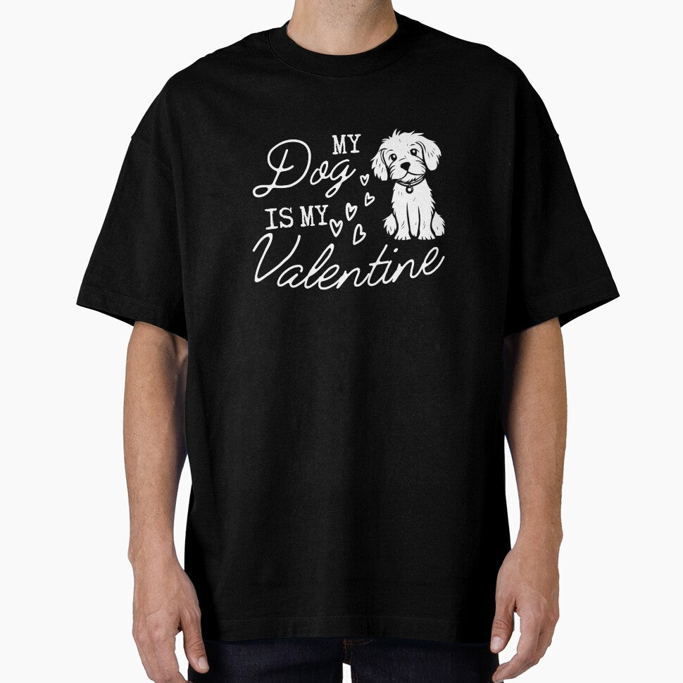 My Dog Is Valentine, Lover by saloui - Adult & Kids T-Shirts, Sweatshirts & Hoodies apparel design preview 1