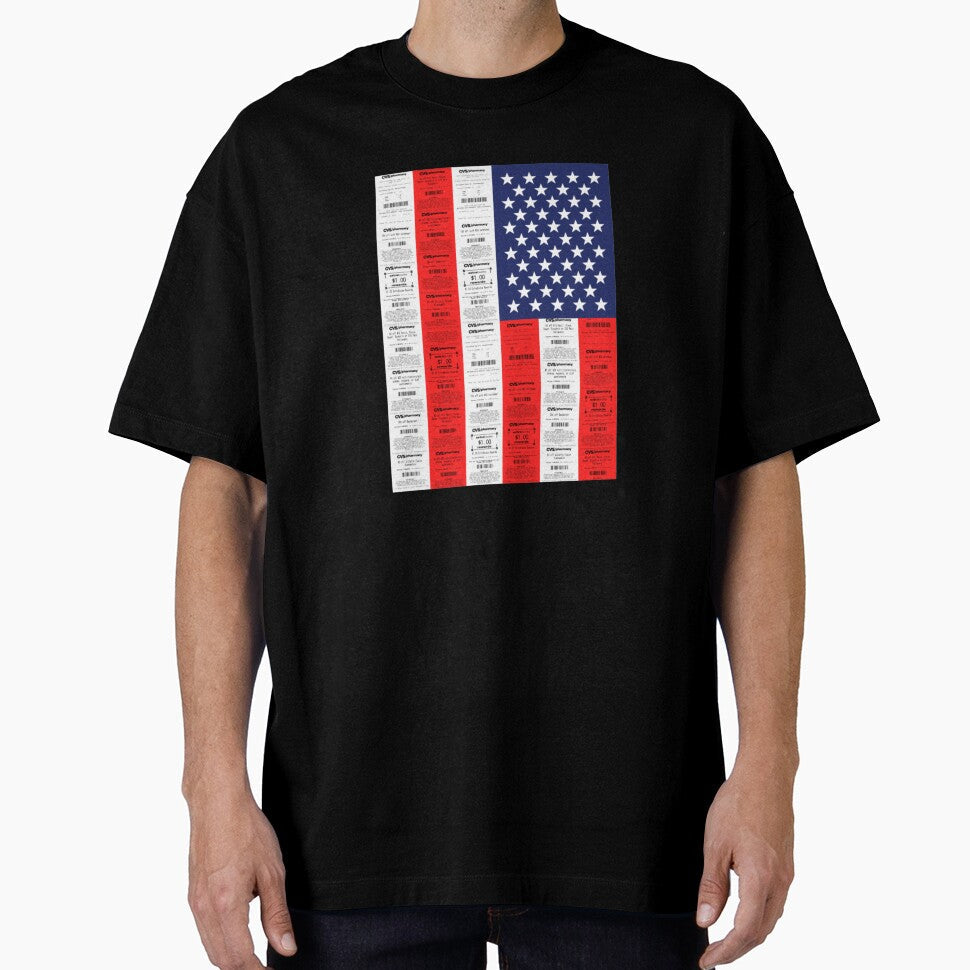 CVS Receipts Funny United States Flag US by - Adult & Kids T-Shirts, Sweatshirts & Hoodies apparel design preview 1