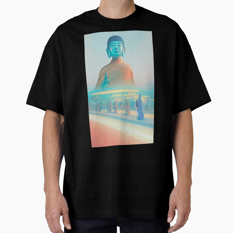 90s Nostalgia Retro Vaporwave buddha Fantasy - Adult & Kids T-Shirts, Sweatshirts & Hoodies apparel design preview 1
