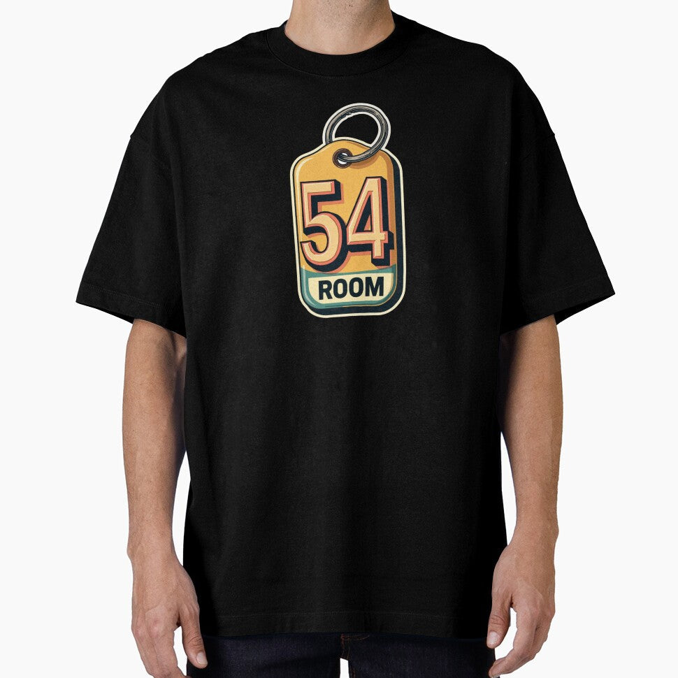 Retro Room 54 Motel Key Tag by Craftifik - Adult & Kids T-Shirts, Sweatshirts & Hoodies apparel design preview 1