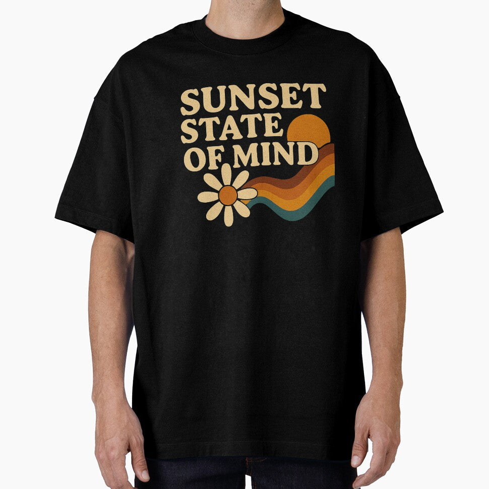 Sunset State of Mind Retro Chill Vibes by - Adult & Kids T-Shirts, Sweatshirts & Hoodies apparel design preview 1