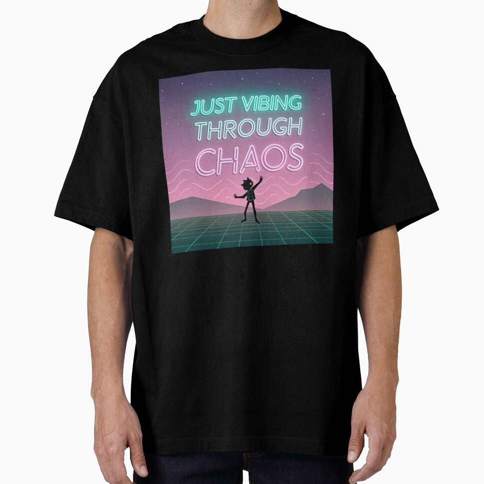 Just Vibing Through Chaos by imViviotic - Adult & Kids T-Shirts, Sweatshirts & Hoodies apparel design preview 1
