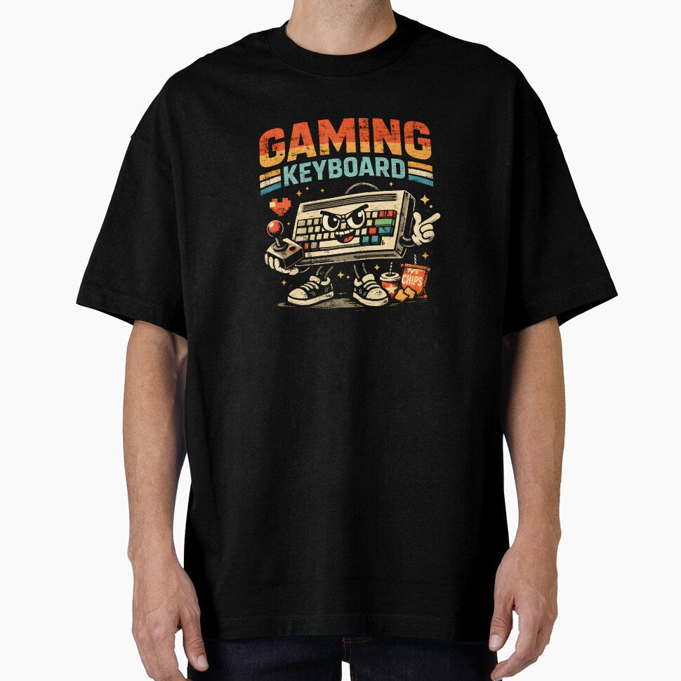 Gaming Keyboard by DemureArtsy - Adult & Kids T-Shirts, Sweatshirts & Hoodies apparel design preview 1