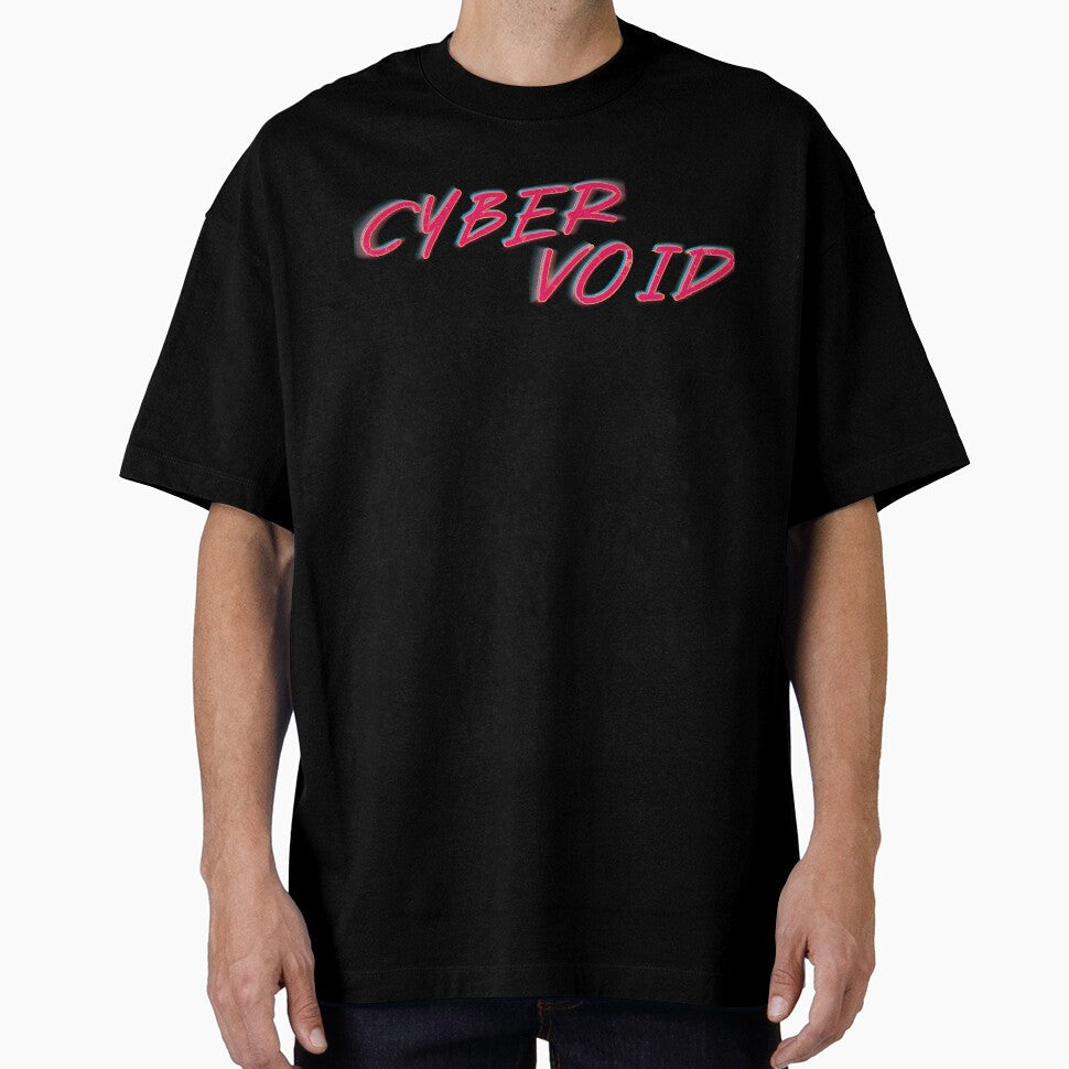 Cyber Void Neon Cyberpunk Typography Design by - Adult & Kids T-Shirts, Sweatshirts & Hoodies apparel design preview 1