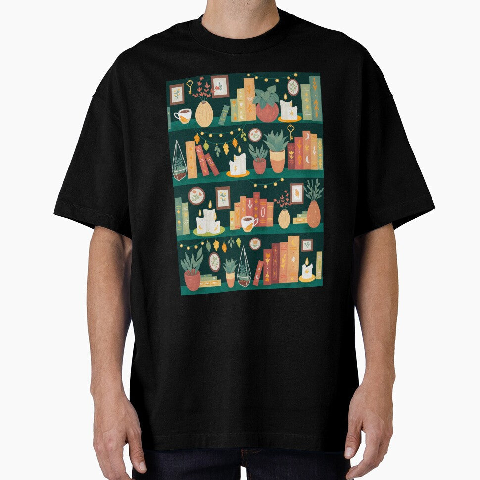 Hygge library by Elenanaylor - Adult & Kids T-Shirts, Sweatshirts & Hoodies apparel design preview 1