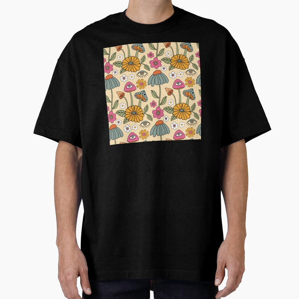 Groovy mushrooms by delphiniumco - Adult & Kids T-Shirts, Sweatshirts & Hoodies apparel design preview 1