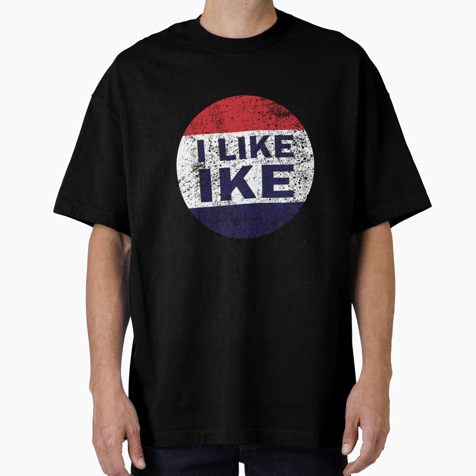 Vintage I Like Ike Button by zurnbarb - Adult & Kids T-Shirts, Sweatshirts & Hoodies apparel design preview 1
