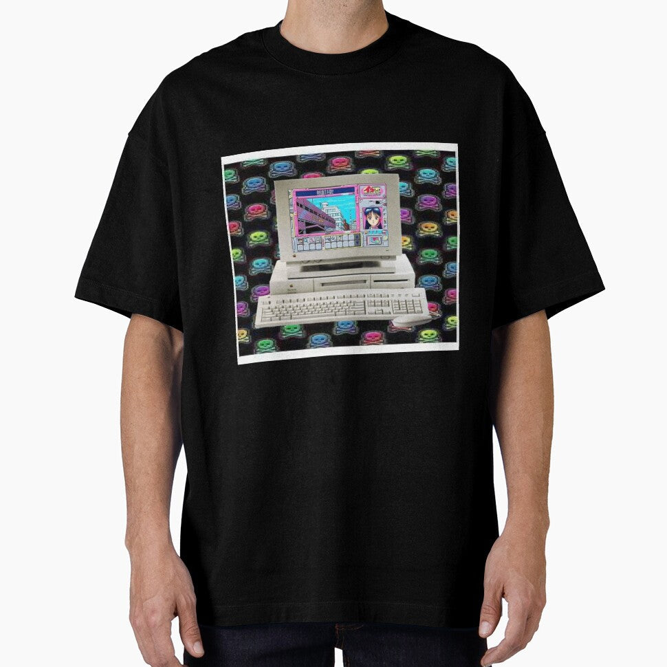 Y2k digital anime age myspace scenecore emo edit by - Adult & Kids T-Shirts, Sweatshirts & Hoodies apparel design preview 1