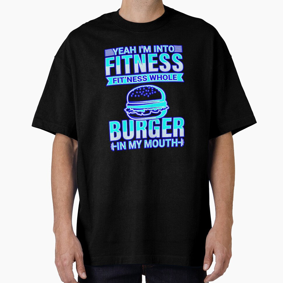 Funny Burger Lover Fitness #1 by creativerooney - Adult & Kids T-Shirts, Sweatshirts & Hoodies apparel design preview 1