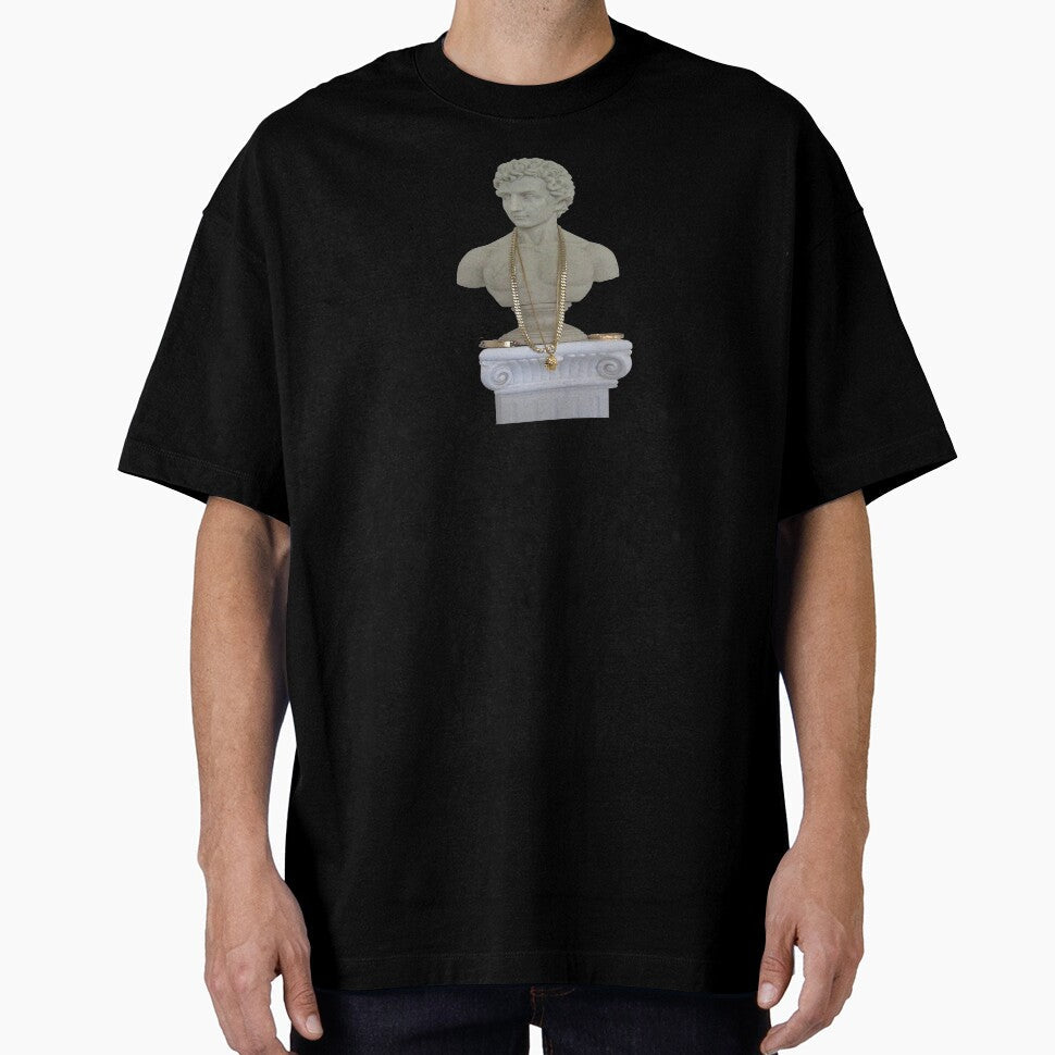 Bust statue gold vaporwave by Omeris - Adult & Kids T-Shirts, Sweatshirts & Hoodies apparel design preview 1