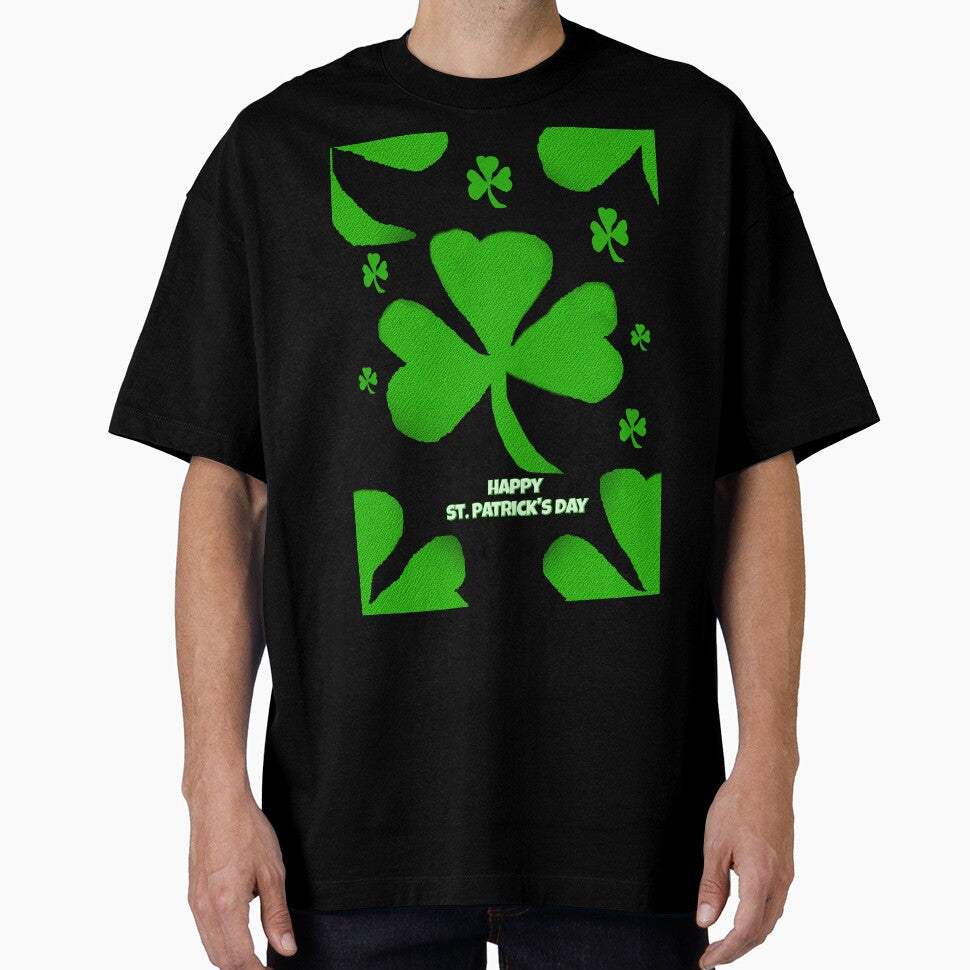 Seamless Shamrocks for Saint Patricks Day by - Adult & Kids T-Shirts, Sweatshirts & Hoodies apparel design preview 1