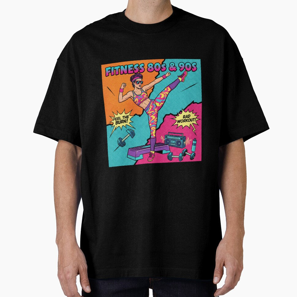 Fitness 80s by MaciejErdon - Adult & Kids T-Shirts, Sweatshirts & Hoodies apparel design preview 1