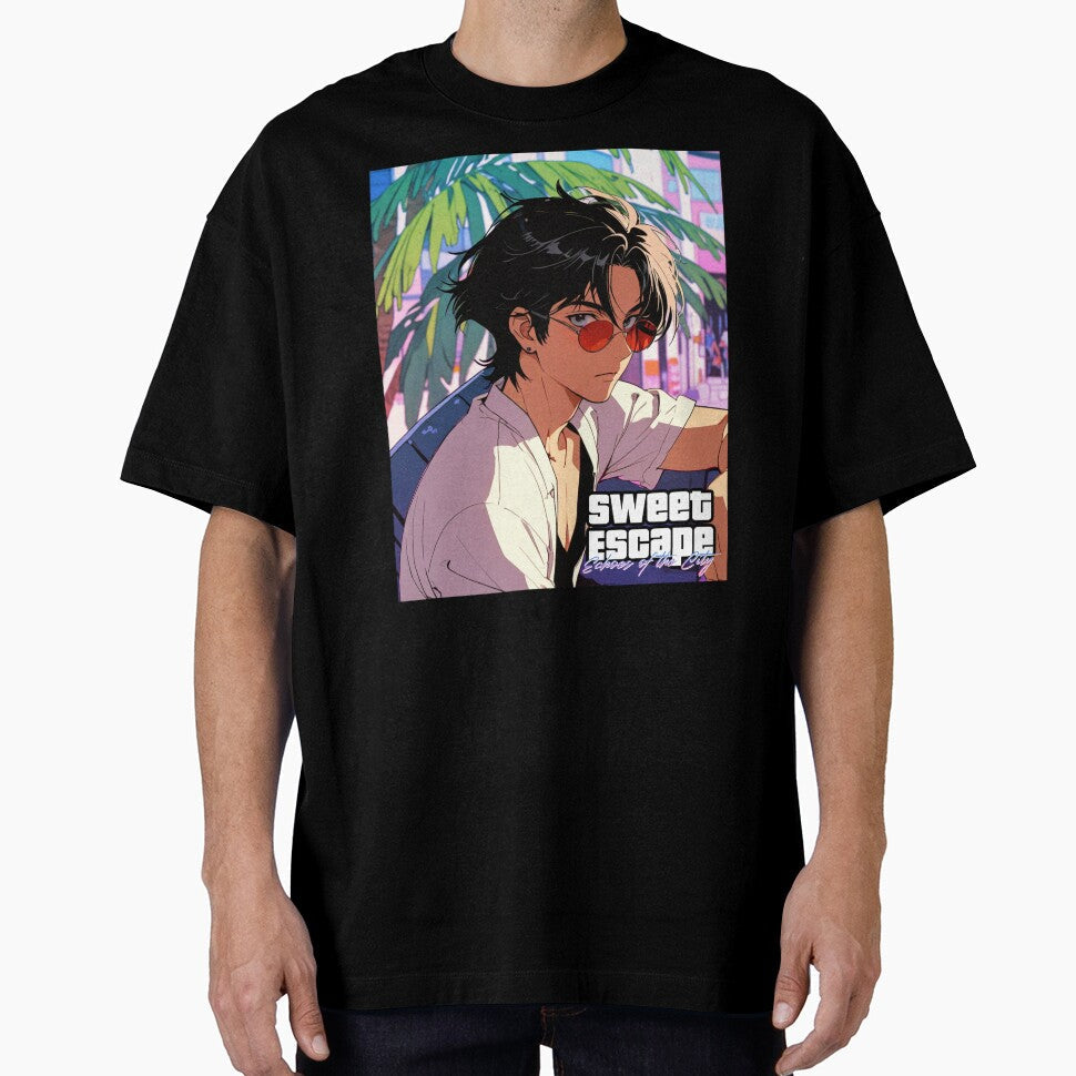 Sweet Escape Echoes of the City by Retro Urban Wave - Adult & Kids T-Shirts, Sweatshirts & Hoodies apparel design preview 1