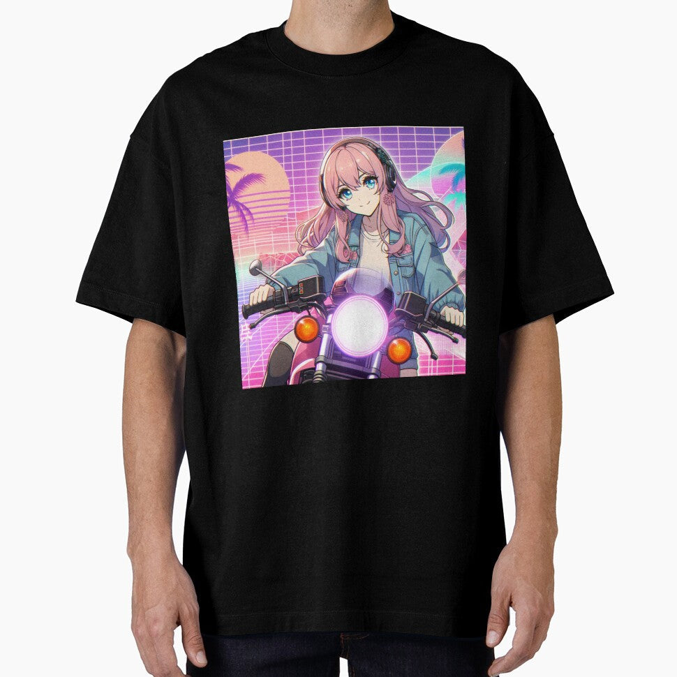 MotoDream 1990s Vaporwave by BitterSilver - Adult & Kids T-Shirts, Sweatshirts & Hoodies apparel design preview 1