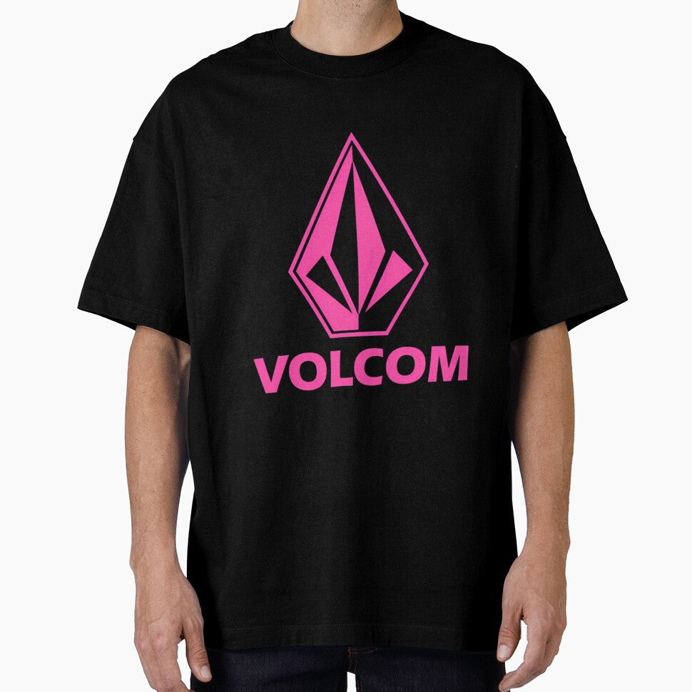 Pink Volc Surfing Logo by PaulNormand4 - Adult & Kids T-Shirts, Sweatshirts & Hoodies apparel design preview 1