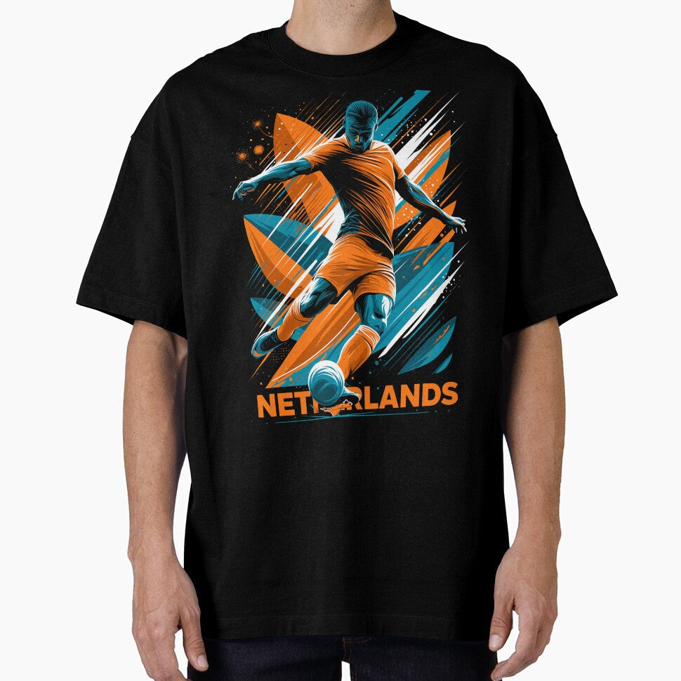 Netherlands Soccer by StudioRedKoala - Adult & Kids T-Shirts, Sweatshirts & Hoodies apparel design preview 1