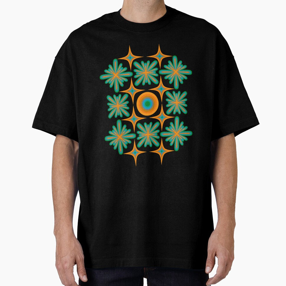 Retro Dream green and orange by TheGuidedPixie - Adult & Kids T-Shirts, Sweatshirts & Hoodies apparel design preview 1