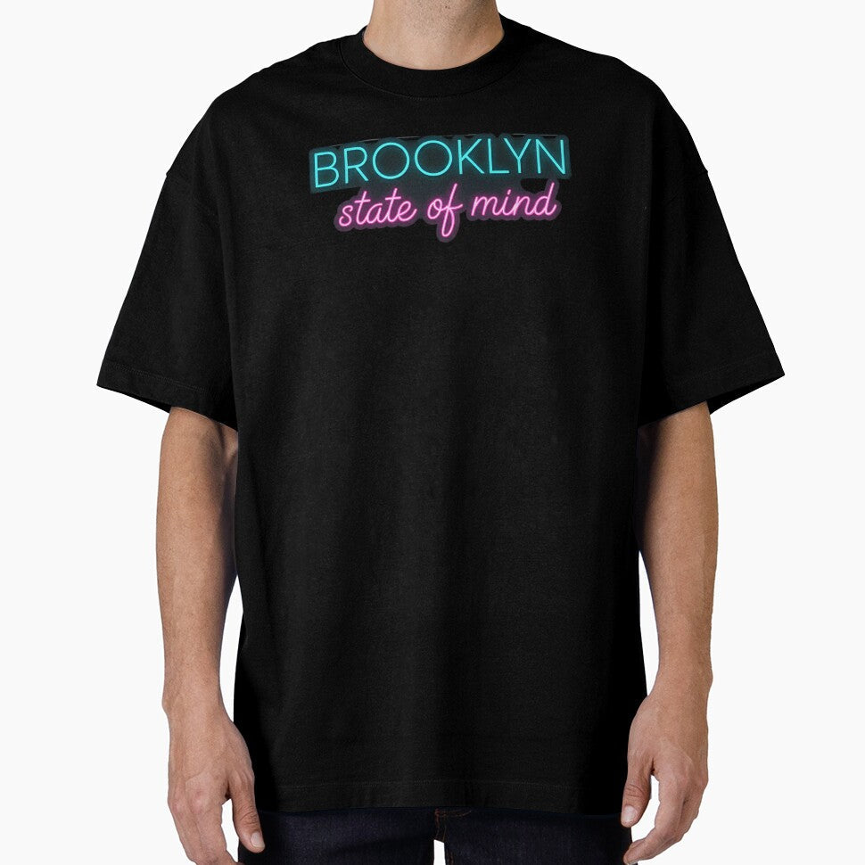 Brooklyn Neon State of Mind Retro Sign by KoKo - Adult & Kids T-Shirts, Sweatshirts & Hoodies apparel design preview 1