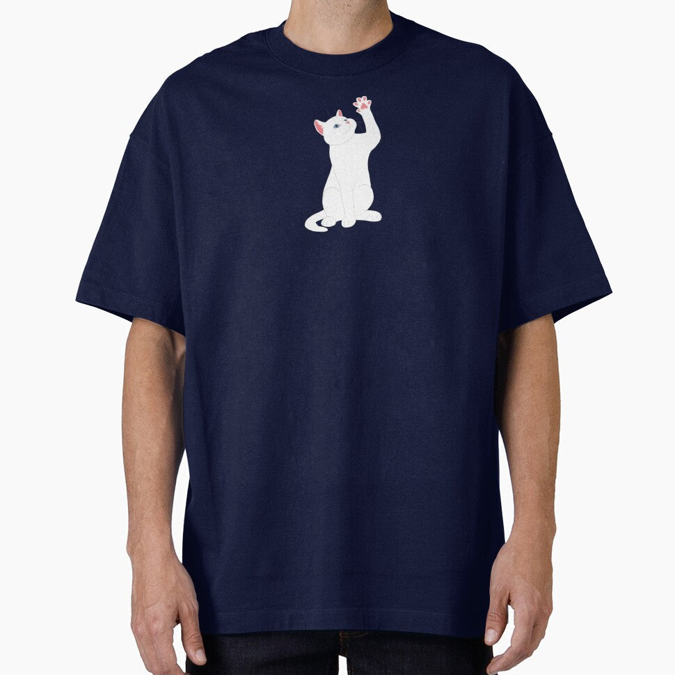 WHITE CAT by ulricateodoro - Adult & Kids T-Shirts, Sweatshirts & Hoodies apparel design preview 1