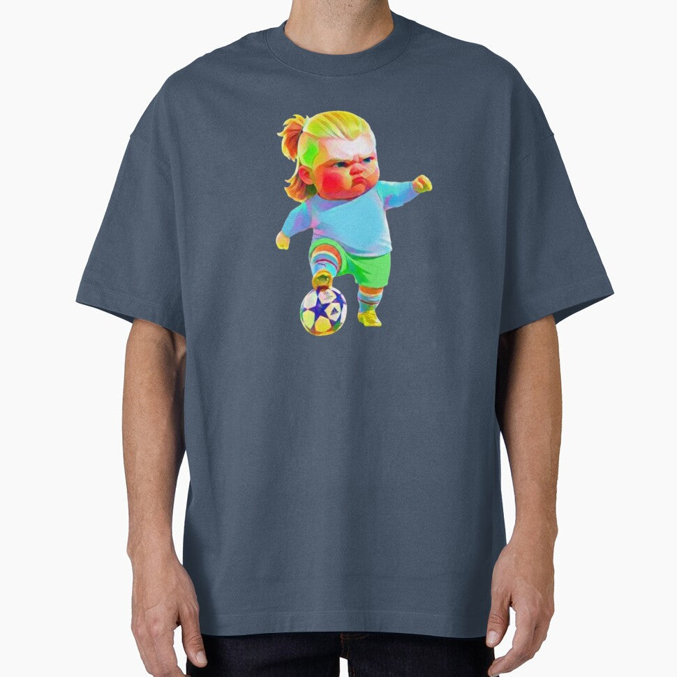 Cute Baby Football Striker World Cup Tournament Fan - Adult & Kids T-Shirts, Sweatshirts & Hoodies apparel design preview 1