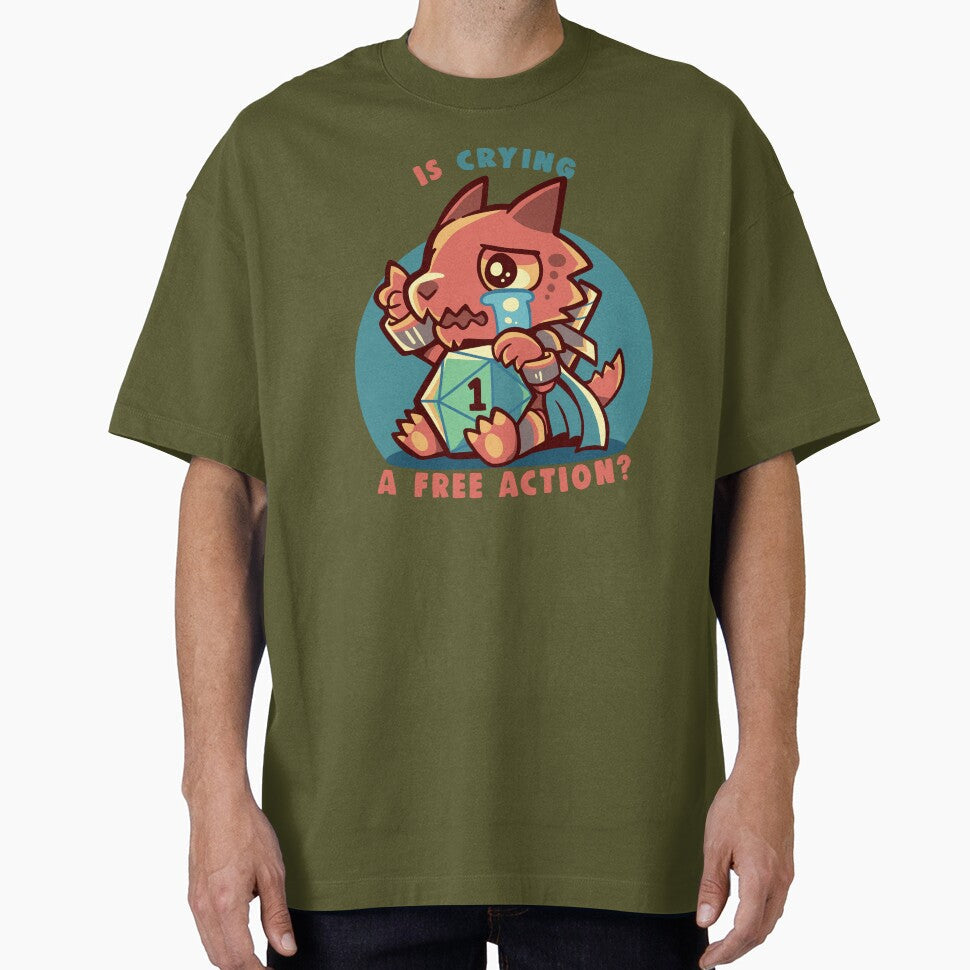 Crying is a Free Action by TechraNova - Adult & Kids T-Shirts, Sweatshirts & Hoodies apparel design preview 1