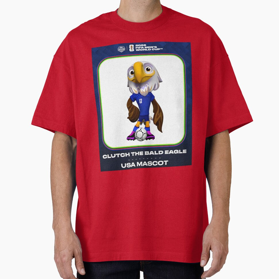2026 USA Soccer Mascot Clutch the Bald Eagle by - Adult & Kids T-Shirts, Sweatshirts & Hoodies apparel design preview 1