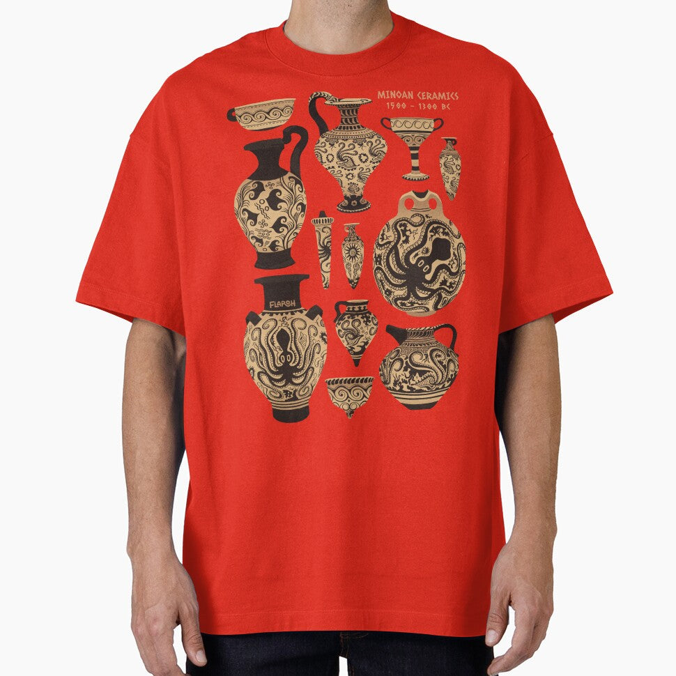Late Minoan Ceramics by flaroh - Adult & Kids T-Shirts, Sweatshirts & Hoodies apparel design preview 1