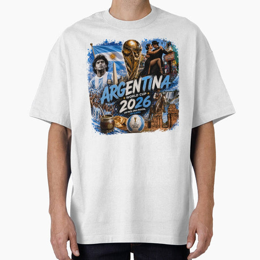 Argentina World Cup 2026 Un País, Una Pasión, Sueño - Adult & Kids T-Shirts, Sweatshirts & Hoodies apparel design preview 1
