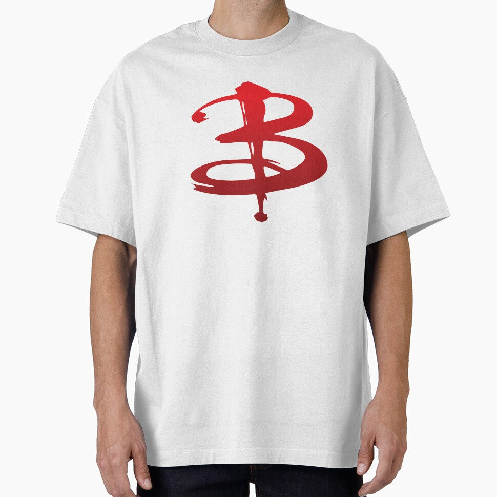 Red B Logo Buffy by iTheressa - Adult & Kids T-Shirts, Sweatshirts & Hoodies apparel design preview 1