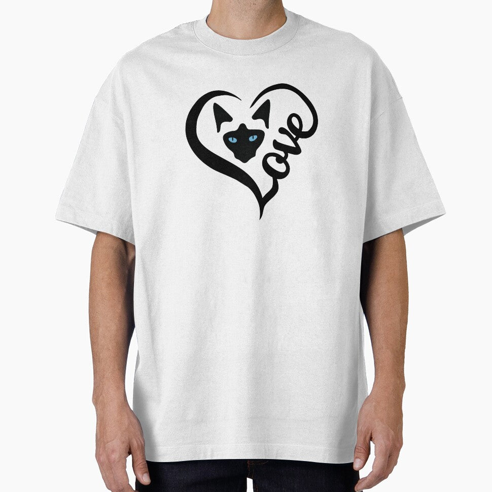 Love Siamese Cat by Woofleys&Co - Adult & Kids T-Shirts, Sweatshirts & Hoodies apparel design preview 1