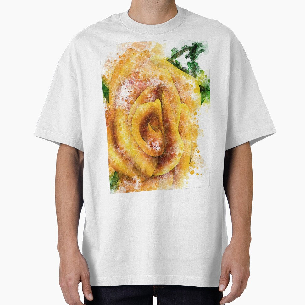 Yellow Rose Abstract color by artdragongift 15 - Adult & Kids T-Shirts, Sweatshirts & Hoodies apparel design preview 1