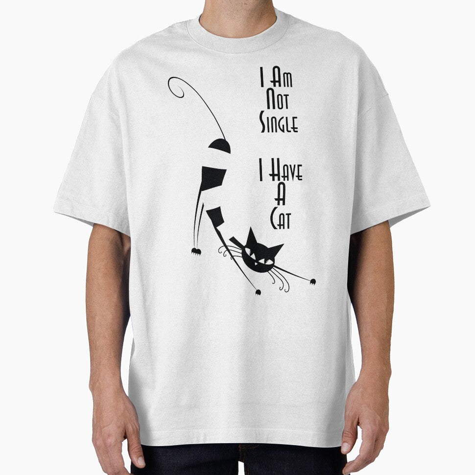 I AM NOT SINGLE HAVE A CAT by soulwhispherer - Adult & Kids T-Shirts, Sweatshirts & Hoodies apparel design preview 1