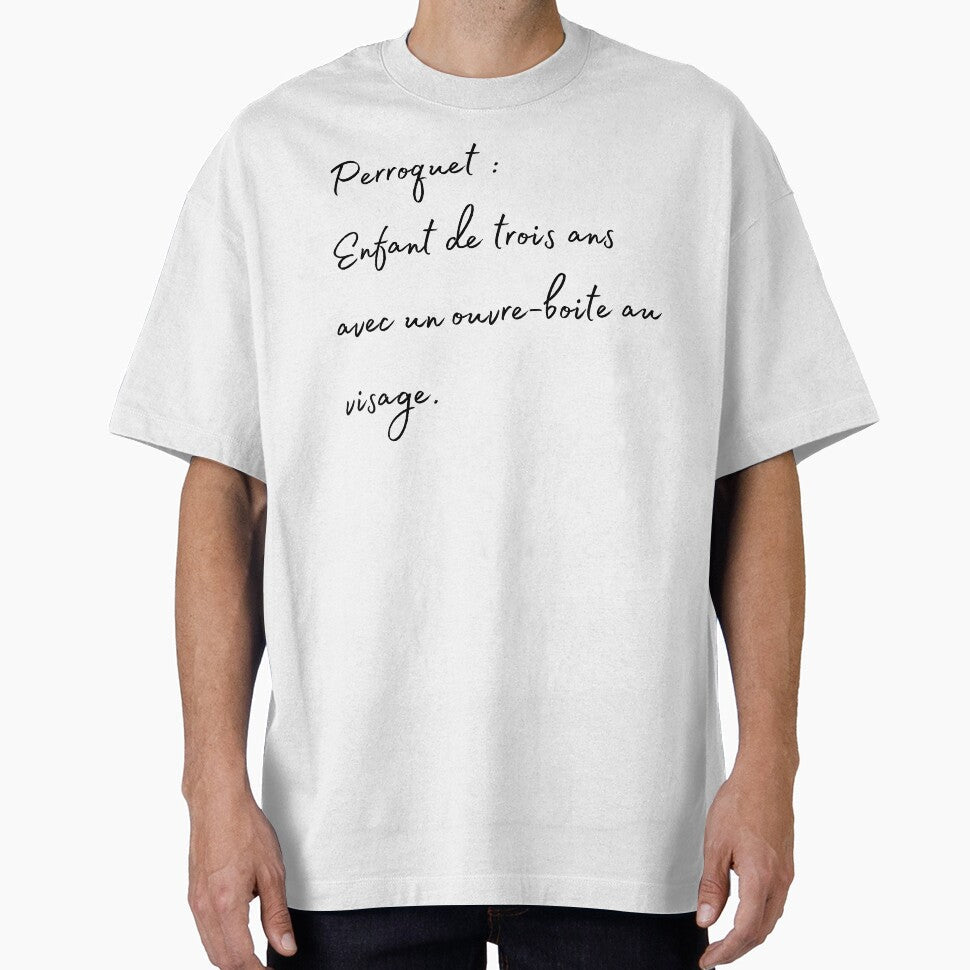 Parrot 3years old kid french quote by L'Atelier - Adult & Kids T-Shirts, Sweatshirts & Hoodies apparel design preview 1