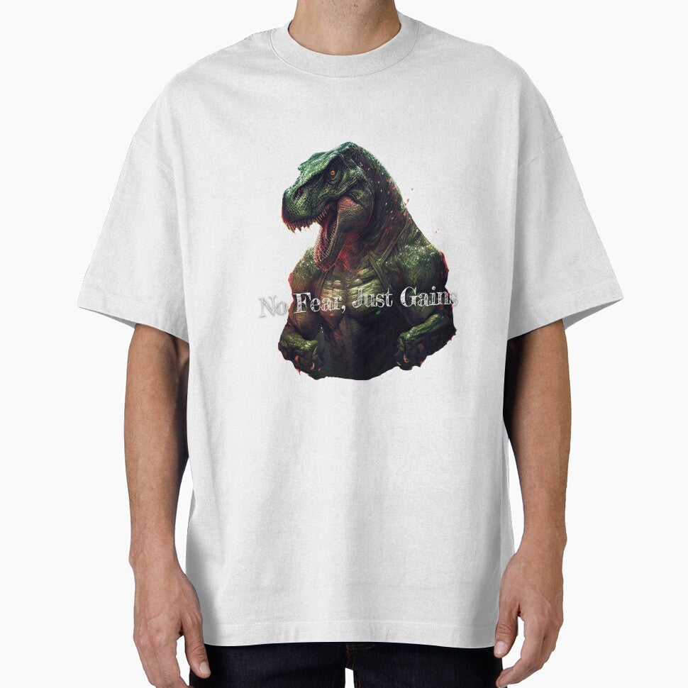 No Fear, Just Gains Bodybuilding Fitness Gym Workout - Adult & Kids T-Shirts, Sweatshirts & Hoodies apparel design preview 1